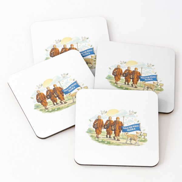 Item preview, Walk for Peace Monks with Aloka Dog  designed and sold by CristHuds.