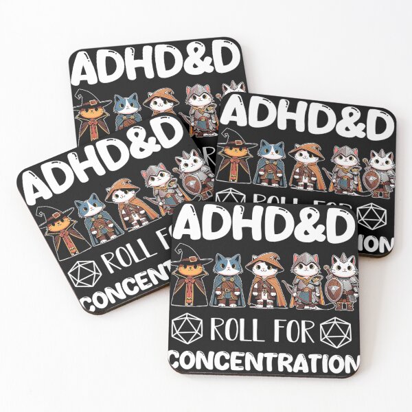 Item preview, Adhdd Roll For Concentration White Version designed and sold by Pajdo.