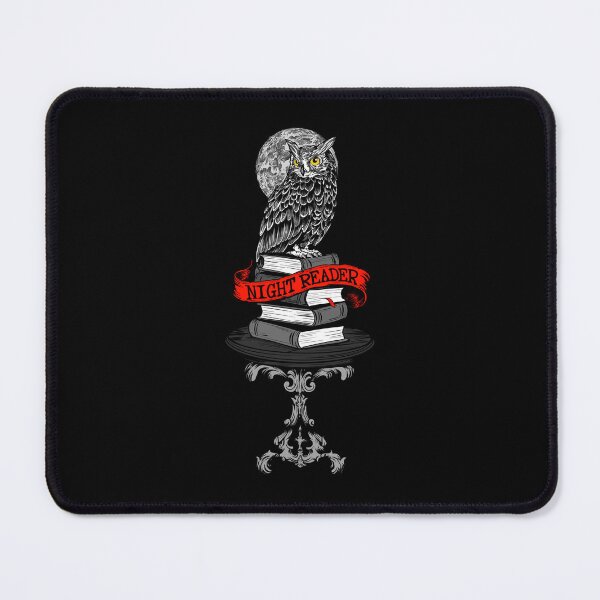 Item preview, Night Reader Owl - Wise Book Lover Vintage Illustration designed and sold by Urban Muse And Sultry Hues.