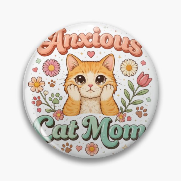 Item preview, Anxious Cat Mom Cute Aesthetic Cat Lover Design designed and sold by Sanika arts .