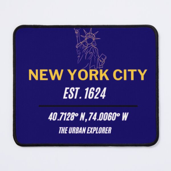 Item preview, Premium New York City Coordinates Map - Est 1624 NYC Streetwear - Minimalist Aesthetic Urban Explorer Gear designed and sold by The Urban Explorer.