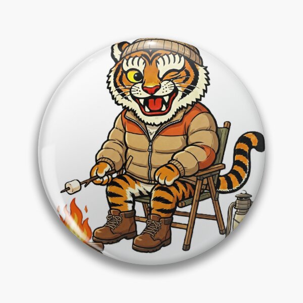 Item preview, Hip-Bum Tiger: Retro Camping & Bonfire Vibes designed and sold by DimensionV Studio.