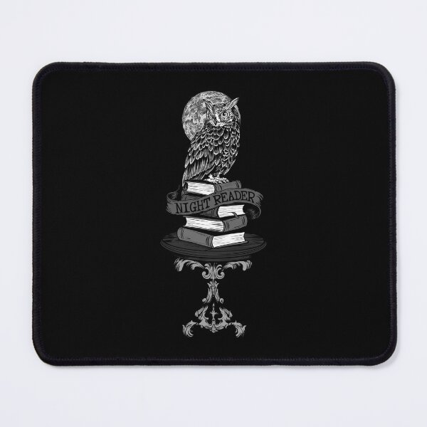 Item preview, Night Reader Owl - Wise Book Lover Vintage Illustration designed and sold by Urban Muse And Sultry Hues.