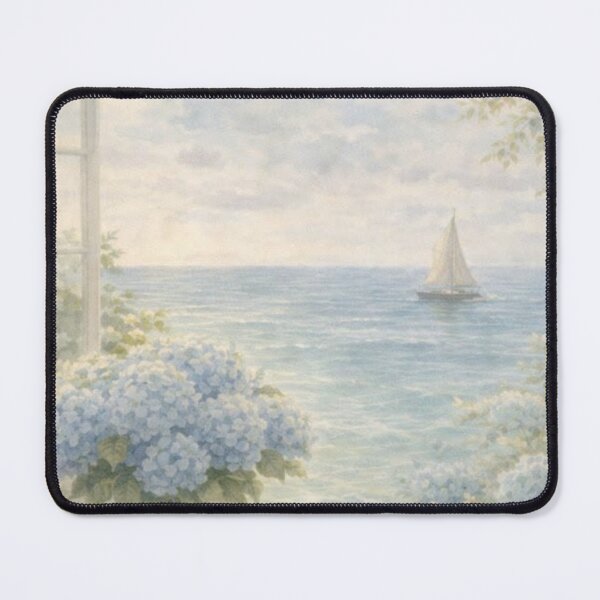 Item preview, Seaside Hydrangeas | Romantic Coastal Wall Art designed and sold by Tiki Cove.