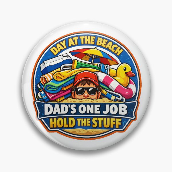 Item preview, Day at the Beach | Funny Dad | Hold the Stuff designed and sold by Forged in the Warp.