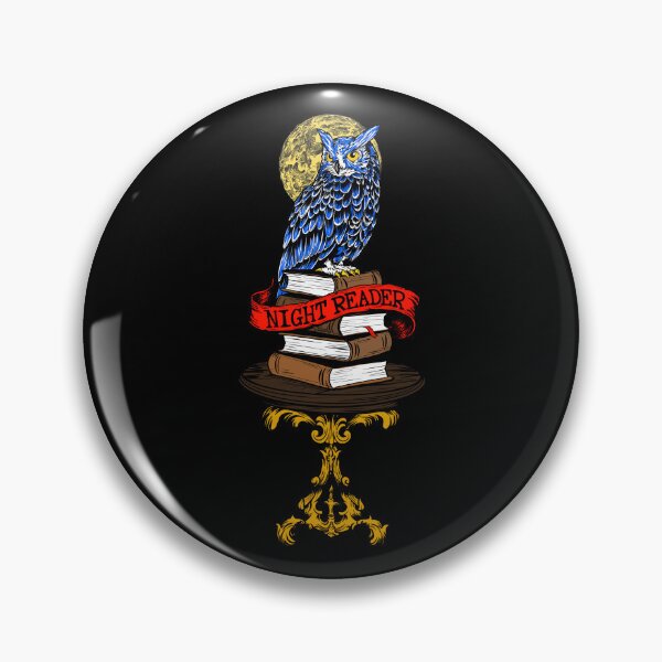 Item preview, Night Reader Owl - Wise Book Lover Vintage Illustration designed and sold by Urban Muse And Sultry Hues.