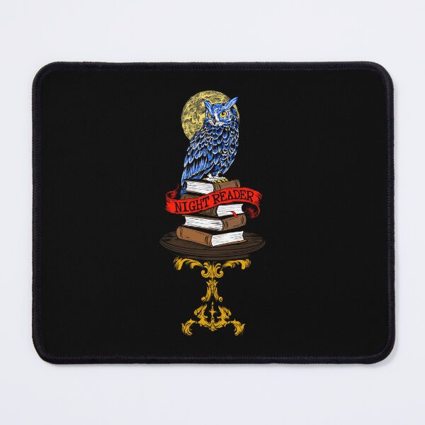Item preview, Night Reader Owl - Wise Book Lover Vintage Illustration designed and sold by Urban Muse And Sultry Hues.