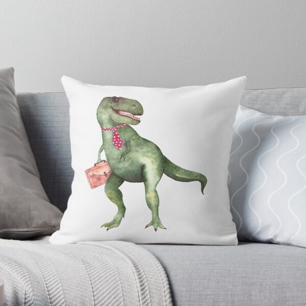T-T-Terry T- Rex Throw Pillow