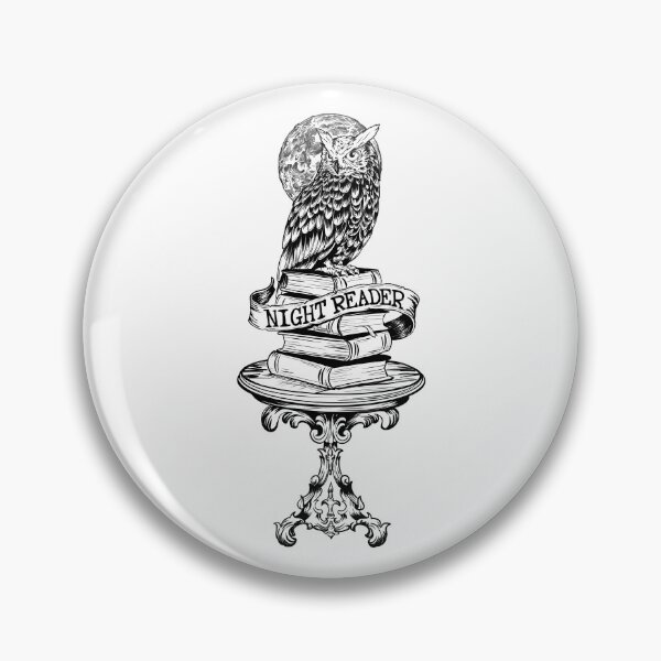 Item preview, Night Reader Owl - Wise Book Lover Vintage Illustration designed and sold by Urban Muse And Sultry Hues.