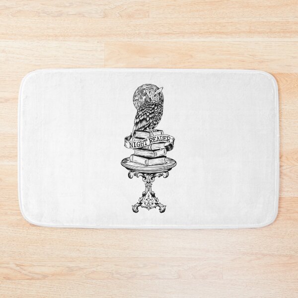 Item preview, Night Reader Owl - Wise Book Lover Vintage Illustration designed and sold by Urban Muse And Sultry Hues.