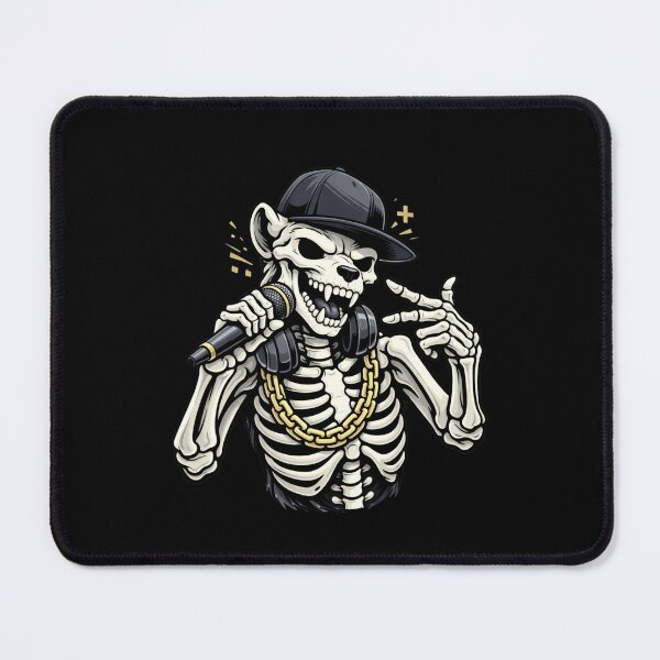 Item preview, Rapper Hyena Skeleton – Urban Hip-Hop Street Aesthetic Art designed and sold by ColorSplash123.