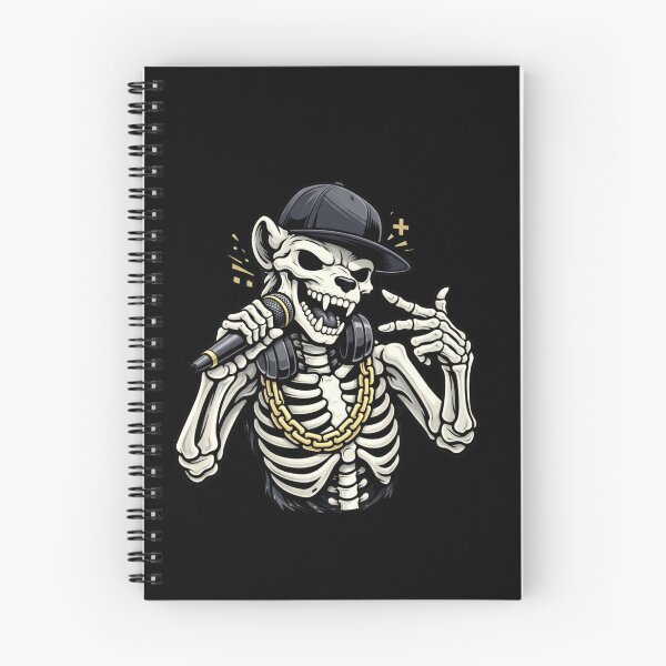 Item preview, Rapper Hyena Skeleton – Urban Hip-Hop Street Aesthetic Art designed and sold by ColorSplash123.