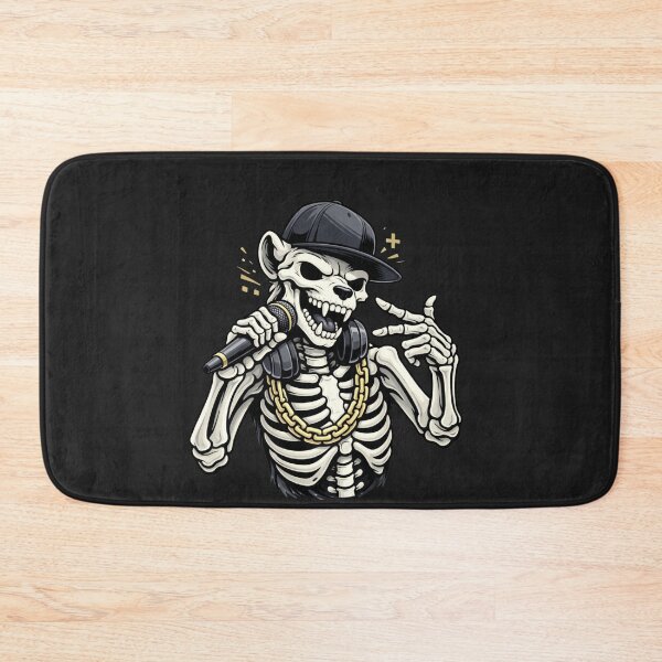 Item preview, Rapper Hyena Skeleton – Urban Hip-Hop Street Aesthetic Art designed and sold by ColorSplash123.