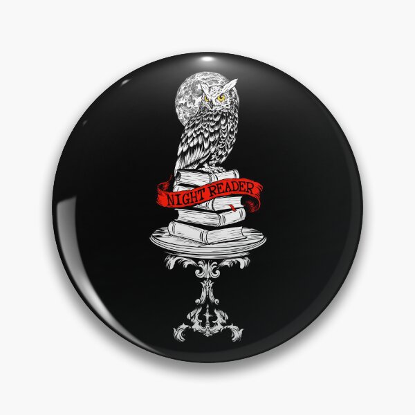 Item preview, Night Reader Owl - Wise Book Lover Vintage Illustration designed and sold by Urban Muse And Sultry Hues.