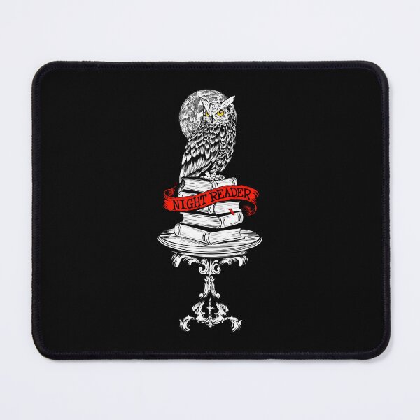 Item preview, Night Reader Owl - Wise Book Lover Vintage Illustration designed and sold by Urban Muse And Sultry Hues.