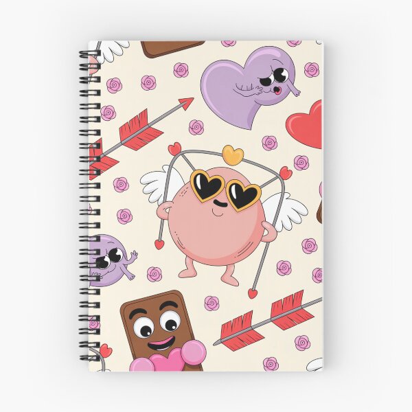 Item preview, Cute Kawaii Valentine's Day Pattern | Heart Sunglasses Cupid designed and sold by Midnight Veil Designs.
