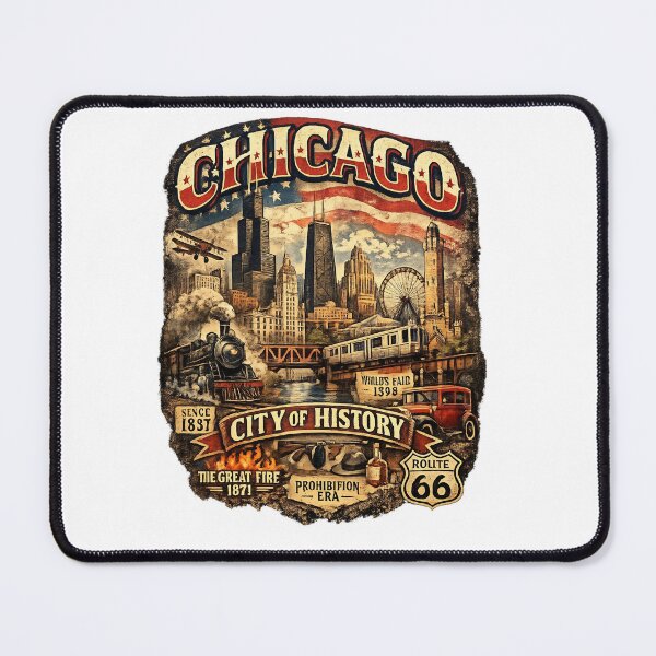Item preview, Chicago City of history designed and sold by ArtPixs.