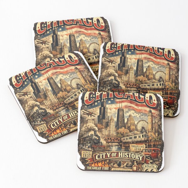 Item preview, Chicago City of history  designed and sold by ArtPixs.