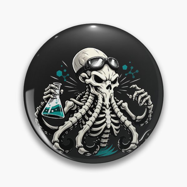 Item preview, Scientist Octopus Skeleton – STEM Lab Science Aesthetic Art designed and sold by ColorSplash123.