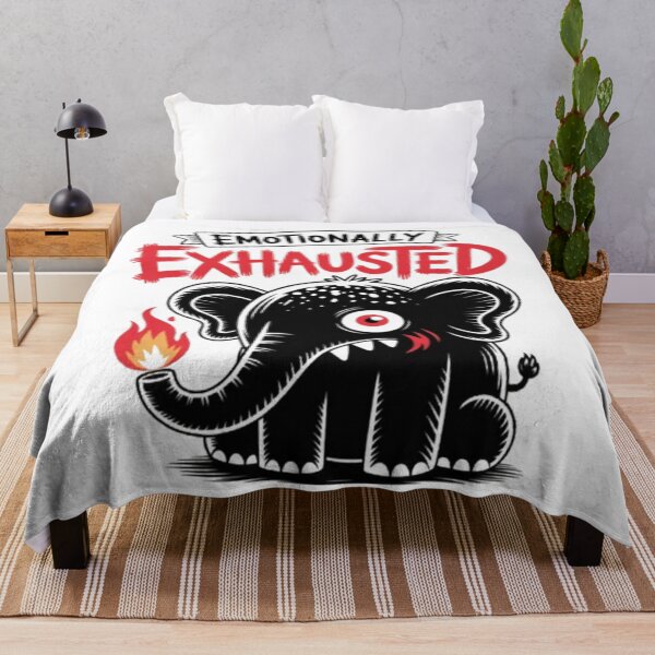 Item preview, Emotionally Exhausted – Burnt-Out Elephant Graphic designed and sold by NewUSShop.