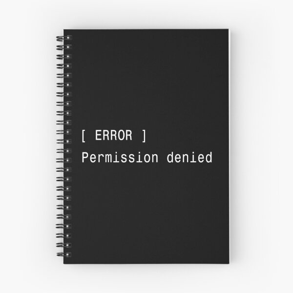 Item preview, Permission Denied Linux Error Sticker designed and sold by DruckByte.