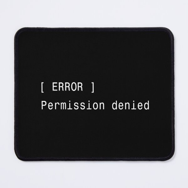 Item preview, Permission Denied Linux Error Sticker designed and sold by DruckByte.