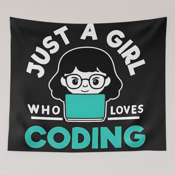 Item preview, Just A Girl Who Loves Coding Women In Tech designed and sold by Zenith Design.