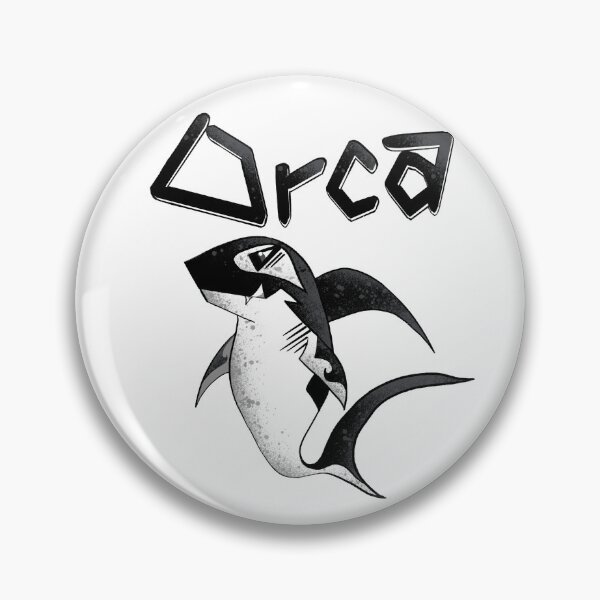Item preview, Orca Shark - Black White Grunge Illustration designed and sold by TheArtOfTreble.