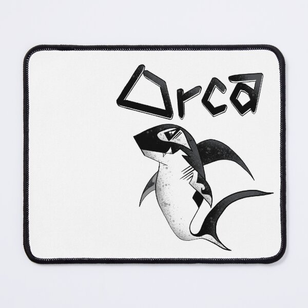 Item preview, Orca Shark - Black White Grunge Illustration designed and sold by TheArtOfTreble.