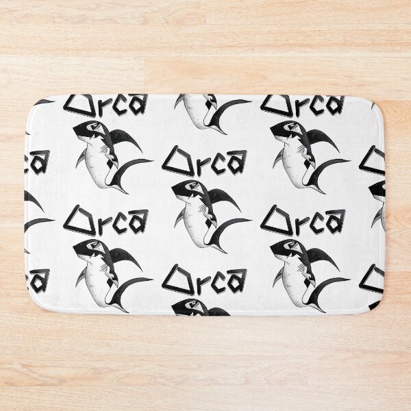 Item preview, Orca Shark - Black White Grunge Illustration designed and sold by TheArtOfTreble.