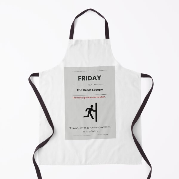 Item preview, Friday The Great Escape Introvert Survival Sign designed and sold by AVO-SOURCE.