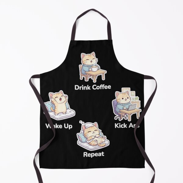 Item preview, Wake Up Drink Coffee Kick Ass Repeat – Motivational Phrase for Coffee Lovers designed and sold by Miminc.