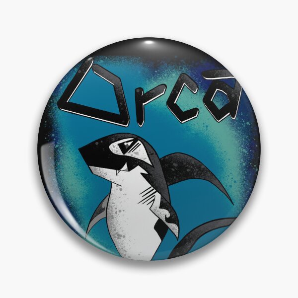 Item preview, Orca Shark Grunge - Blue Ocean Predator Illustration designed and sold by TheArtOfTreble.