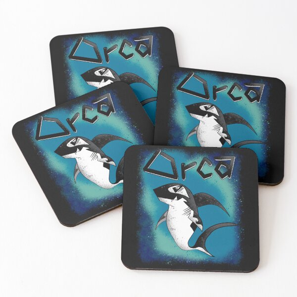 Item preview, Orca Shark Grunge - Blue Ocean Predator Illustration designed and sold by TheArtOfTreble.