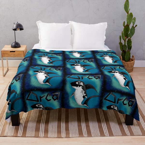 Item preview, Orca Shark Grunge - Blue Ocean Predator Illustration designed and sold by TheArtOfTreble.