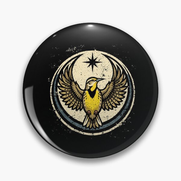Item preview, Western Meadowlark - Resistance Symbolic Vigilance Emblem - Vintage Distressed designed and sold by borenclolahroy.