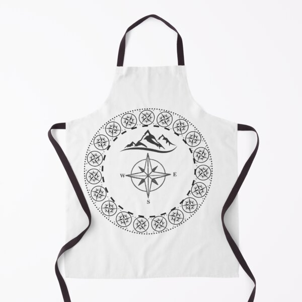 Item preview, Mountain Mandala Compass - Geometric Nature Adventure & Hiking Spirit designed and sold by The Urban Explorer.