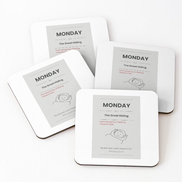 Item preview, Monday The Great Hiding Introvert Calendar Sign designed and sold by AVO-SOURCE.