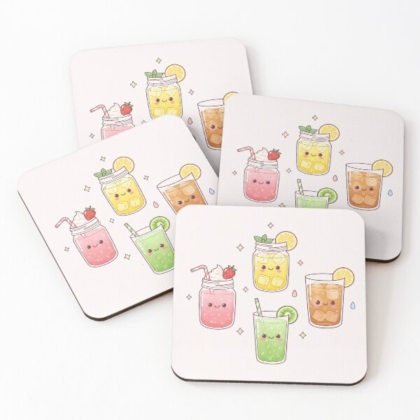 Item preview, Cute Kawaii Summer Drinks designed and sold by naragon4289.