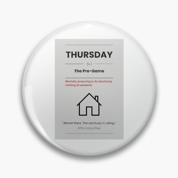 Item preview, Thursday The Pre-Game Introvert Weekend Sign designed and sold by AVO-SOURCE.