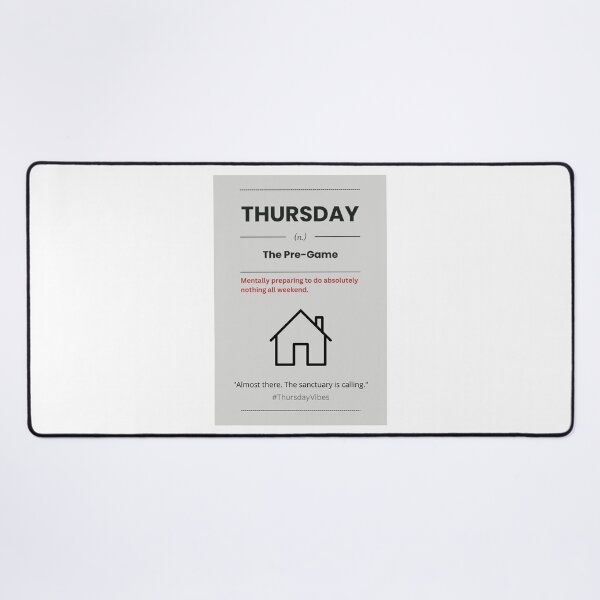 Item preview, Thursday The Pre-Game Introvert Weekend Sign designed and sold by AVO-SOURCE.