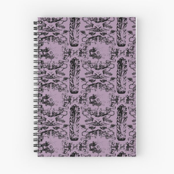 Item preview, Antique Furniture Decorations Linear Black on Mauve designed and sold by Digitalmyth's Designs.