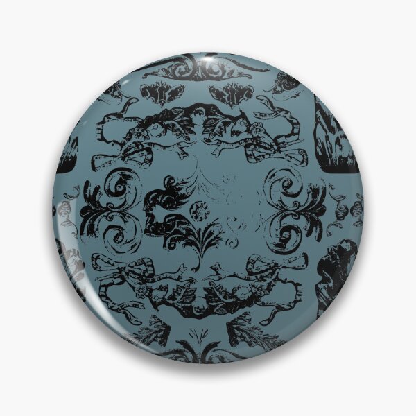 Item preview, Antique Furniture Decorations Linear Black on Moss designed and sold by Digitalmyth's Designs.