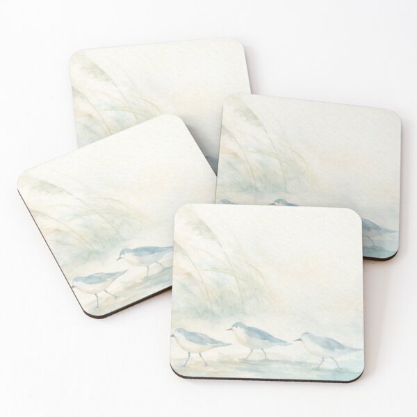 Item preview, Beach Sandpipers | Minimal Coastal Wall Art designed and sold by Tiki Cove.