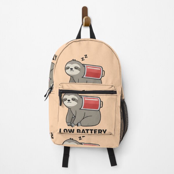 Item preview, Running on Empty Sloth Sticker Funny Burnout Animal designed and sold by ZyxDes.