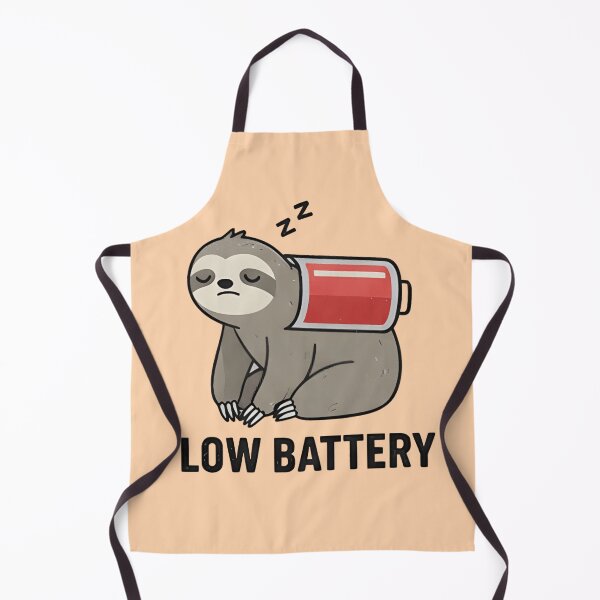 Item preview, Running on Empty Sloth Sticker Funny Burnout Animal designed and sold by ZyxDes.