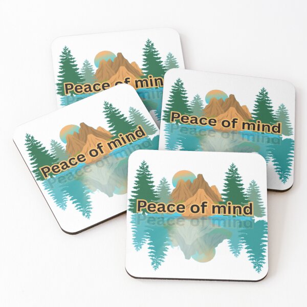 Item preview, Peace of Mind - Aesthetic Mountain Sunset Reflection Nature Art designed and sold by The Urban Explorer.