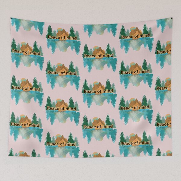 Item preview, Peace of Mind - Aesthetic Mountain Sunset Reflection Nature Art designed and sold by The Urban Explorer.