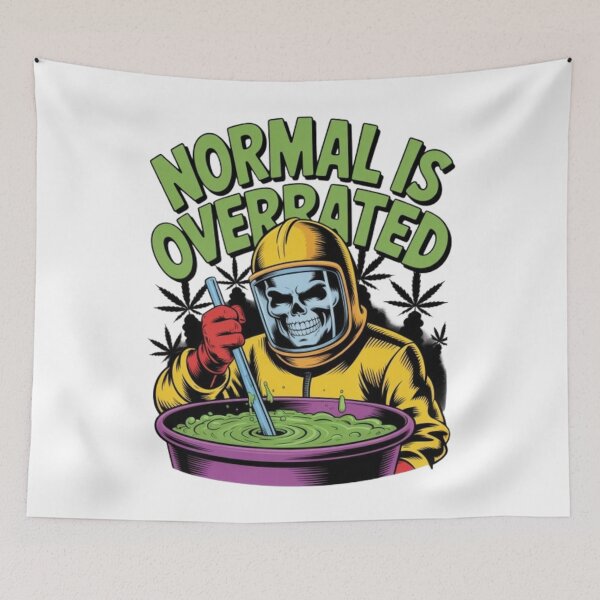 Item preview, Normal Is Overrated – Rebel Hazmat Skull Graphic designed and sold by NewUSShop.