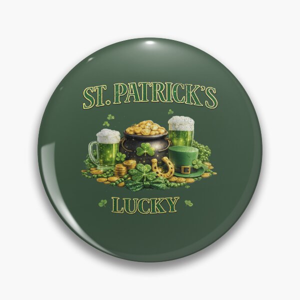 Item preview, St. Patrick’s Lucky Shirt – Pot of Gold, Green Beer & Shamrocks designed and sold by donwillisjrart.